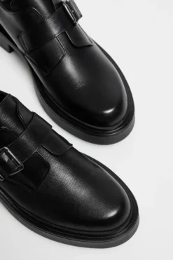 Czarne monk shoes