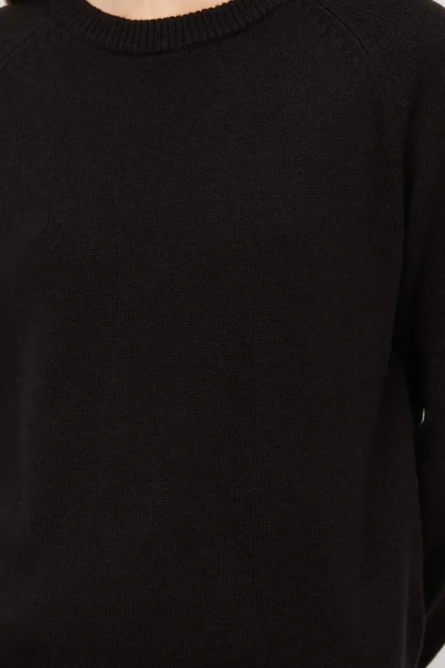Czekoladowy sweter z kaszmirem i wełną merino