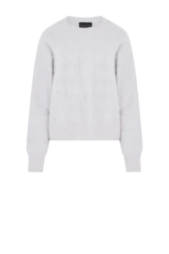 Kaszmirowy sweter w kratę