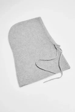 Kaszmirowy szary komin balaclava