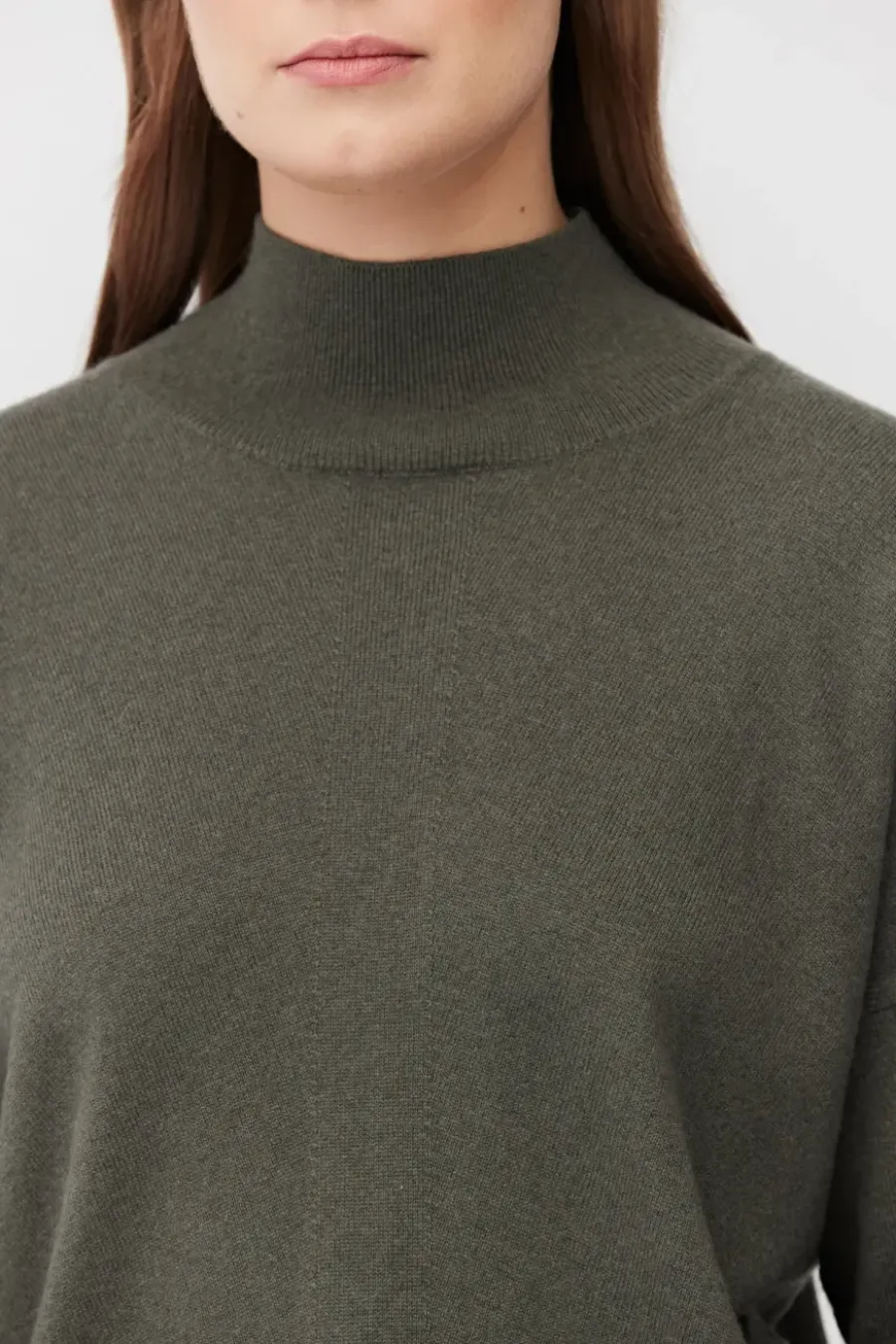 Sweter golf z wełną merynosową i kaszmirem